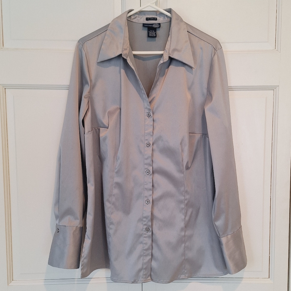 Venezia Jeans silver button-down shirt